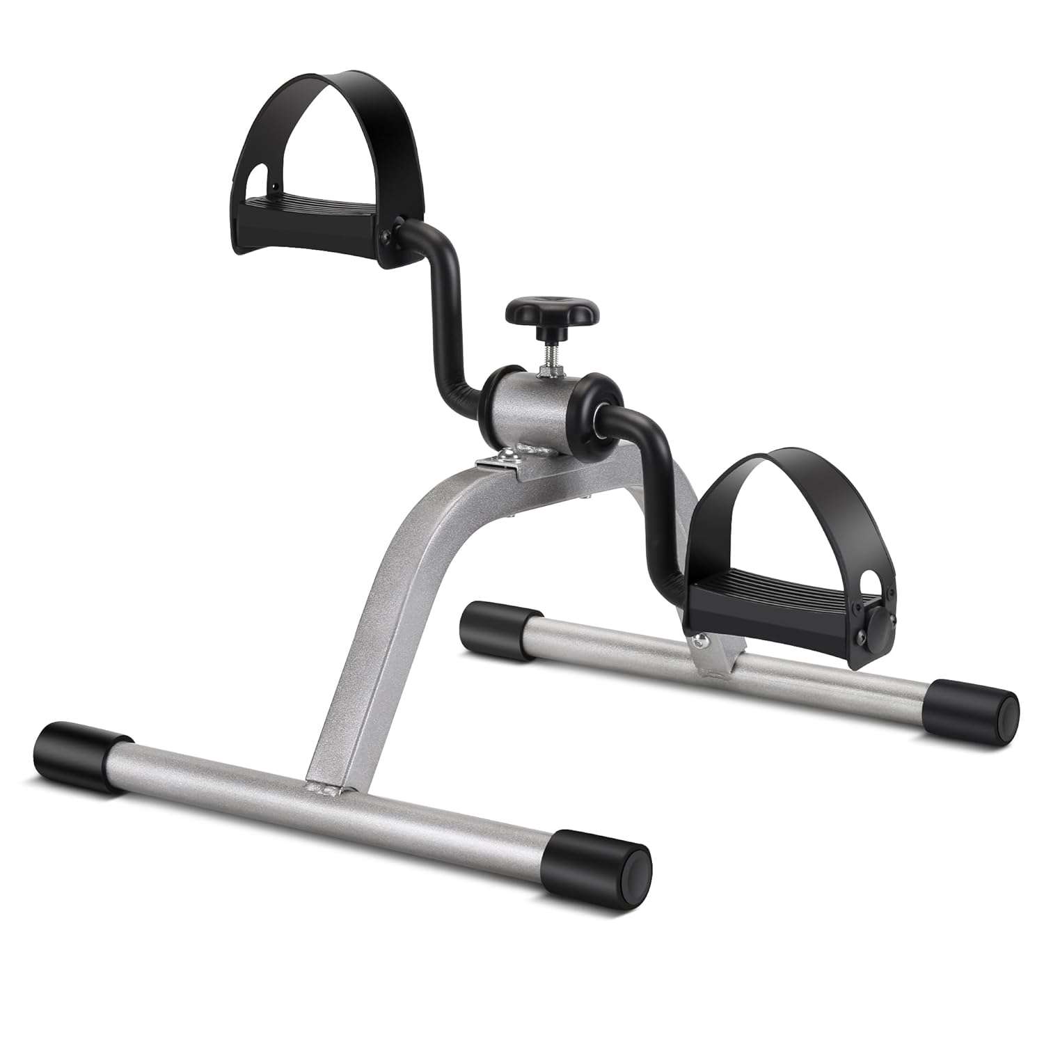 RYGEO Pedal Exerciser Under Desk Bike Mini Foot Exerciser Adjustable Resistance Silent for Home Fitness Gym Workout Legs Arms