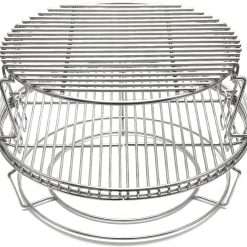 S28 3 Tier 5 Piece 304 Stainless Steel Grill Stack Rack Replacement Kit for Big Green Egg Large, Rack for Eggspander 5 Piece Kit Conveggtor Basket