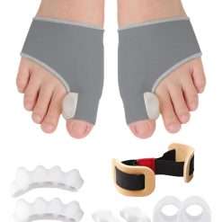 SEESUNO 9Pcs Bunion Corrector Big Toe Straightener, Bunion Toe Separator for Bunion and Overlap Toe