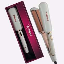 Telford Infra red Hair Straightener with Argan Oil Infused Ceramic Plates (White)