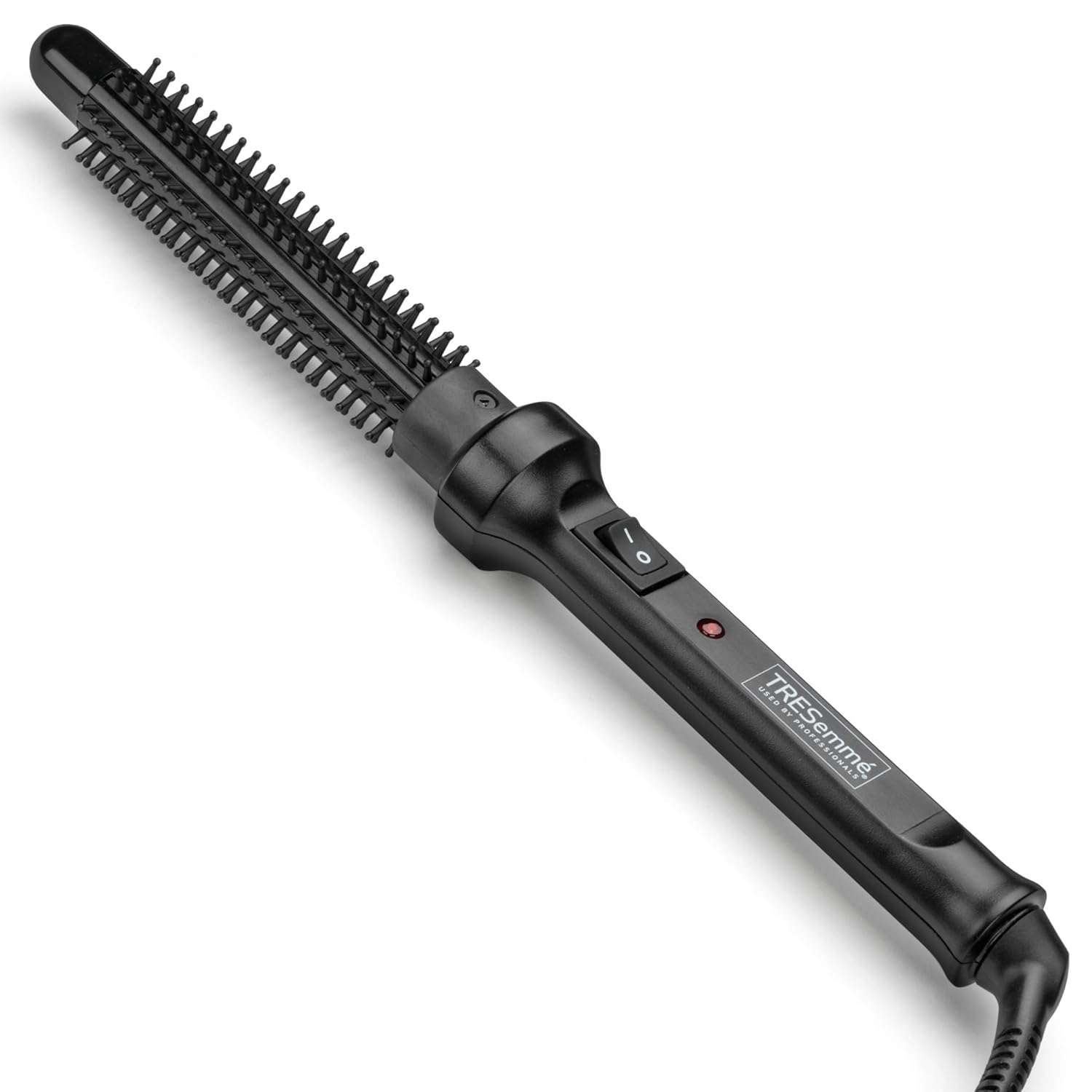TRESemme Slim Ceramic Hot Brush, easy styling for short hair, lightweight, multi-voltage for travel, 19mm barrel for adding hair volume, shape, and root lift