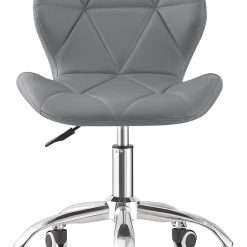 TRIOBLADE Office Desk Chair Adjustable Height Computer Swivel Chairs PU Leather Ergonomic Chair Comfortable Modern Home Chair with Chrome Base and 360Â° Castors for Home Office...