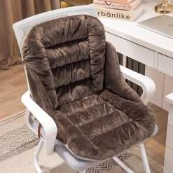 TRUNXUCL Winter Heated Seat Cushion for Chair, Heated Armchair Cushion, 9 speed Temperature Adjustment and Timing, Heated Cover Seat Cover for Home Office(Brown)