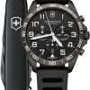 Victorinox Men's FieldForce Sport Chrono, Men's Analogue Quartz Watch, Water Resistant to 100 m, Case Diameter 42 mm, Strap 21 mm