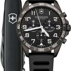 Victorinox Men's FieldForce Sport Chrono, Men's Analogue Quartz Watch, Water Resistant to 100 m, Case Diameter 42 mm, Strap 21 mm