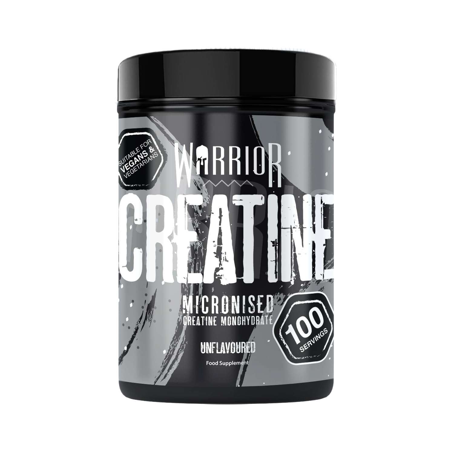 Warrior Creatine Monohydrate Powder 500g - Pure Micronised Creatine Powder Supplement - 100 Servings - Vegan - for Men & Women - Pre & Post Workout Strength, Muscle Growth &...