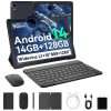 Whitedeer 10 inch Tablet Android 14, 14GB+128GB/2TB Expanded, Octa-Core Tablets, 800 * 1280 HD丨WiFi 6丨BT 5.0丨5000mAh丨5MP+8MP, Widevine L1, Tab with Keyboard丨Mouse丨Stylus丨Tablet...