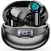 Wireless Earbuds Ear Buds Earphones-Bluetooth 5.3 USB C Mini Headphones Touch Control with Microphone Hi-Fi Stereo Sound Deep Bass CVC Noise Cancelling Dual LED Display 35H...