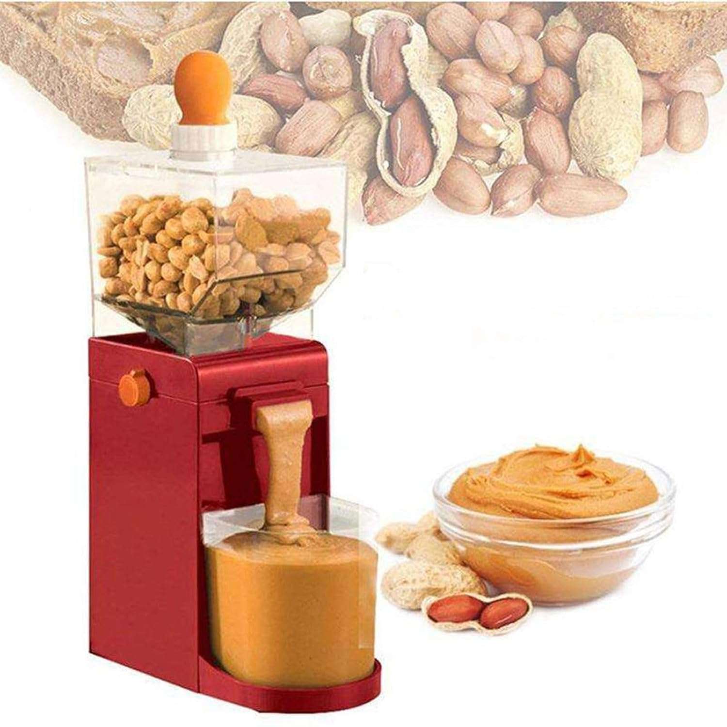 XGHDPBM Electric Peanut Butter Maker, Peanut Nut Butter Machine, 500ML Butter Grinder, Household Peanut Butter Mixer Maker, Almond Cereal Grain Grinder Mills Machine, for Corn...