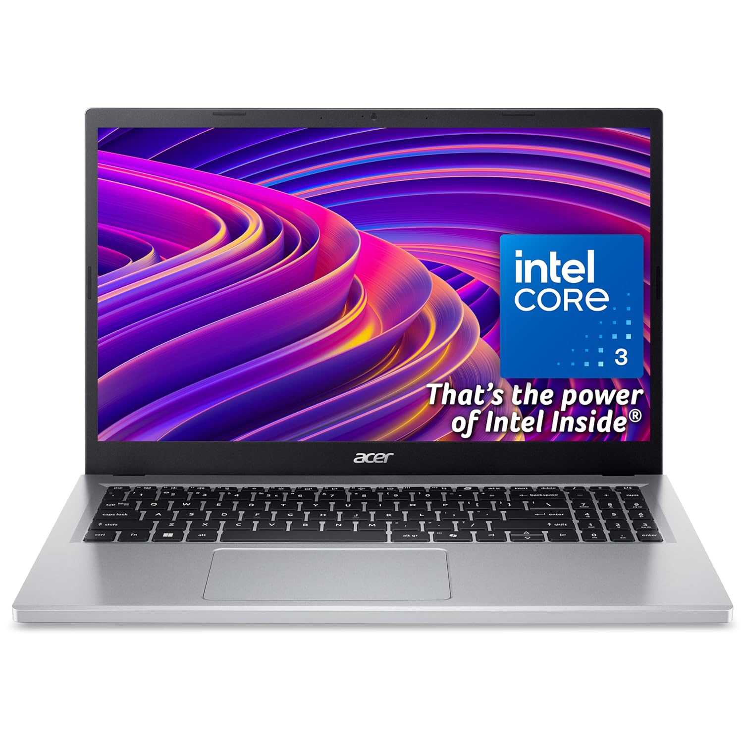 Acer Aspire Go 15 AG15-32P Laptop - Intel Core 3 N355, 8GB, 256GB SSD, Integrated Graphics, 15.6" Full HD, Windows 11, Silver