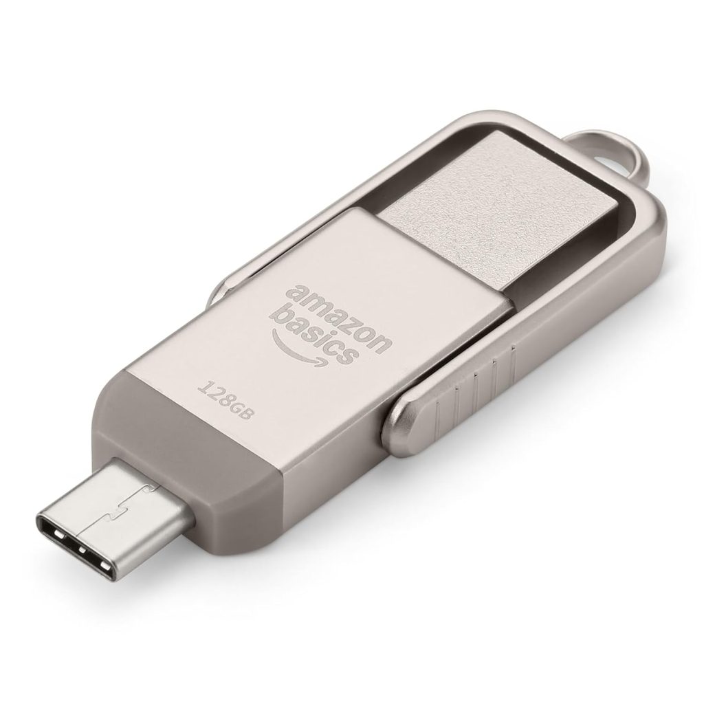 Amazon Basics USB Flash Drive, Thumb Drive Memory Stick with USB C and ...