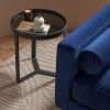 Aula Black & Grey Glass Side Table
