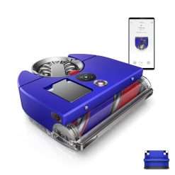 Dyson 360 Vis Nav™ robot vacuum, full-width brush, designed for all floor types (Blue/Nickel)
