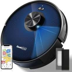 Geek Smart Robot Vacuum Cleaner and Mop L7, LDS Navigation,Wi-Fi Connected APP, Selective Room Cleaning, Carpets and Hard Floors, MAX 2700 PA Suction, 2600mAh, 130mins Runtime