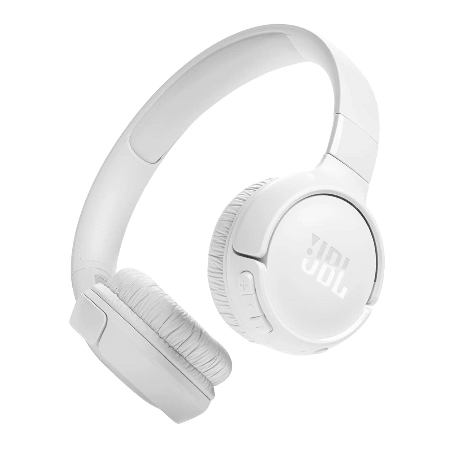 JBL Tune 520 BT Wireless On-Ear Headphones with JBL Pure Bass Sound, Bluetooth 5.3, Hands-Free Calls and 57-Hour Battery Life, White