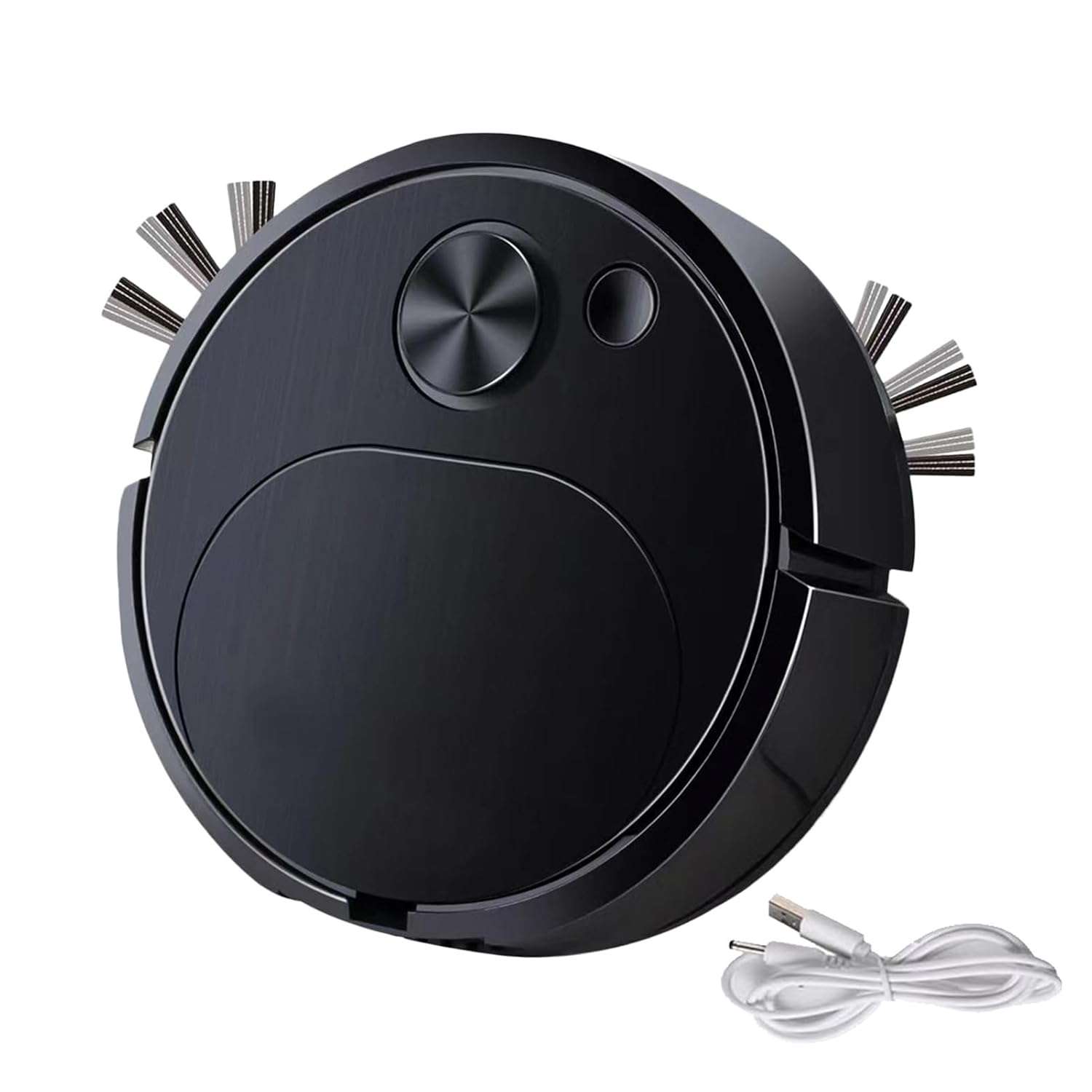 lyanny Robot Vacuum Cleaner | Ultra-thin Auto Vacuum Cleaner Robotic | Vacuuming, Sweeping, and Mopping | Smart Mopping Robot for Pet Hair, Hard Floor
