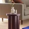 Maroon Red Lacey Side Table