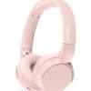 Philips TAH4209PK/00 Lightweight Wireless Bluetooth On-Ear Headphones – Up to 55h Playtime, Pink