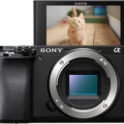 Sony Alpha 6100 Mirrorless APS-C Camera with 0.02-sec. fast AF, Real-time Eye AF for human and animal, 4K video & flip screen