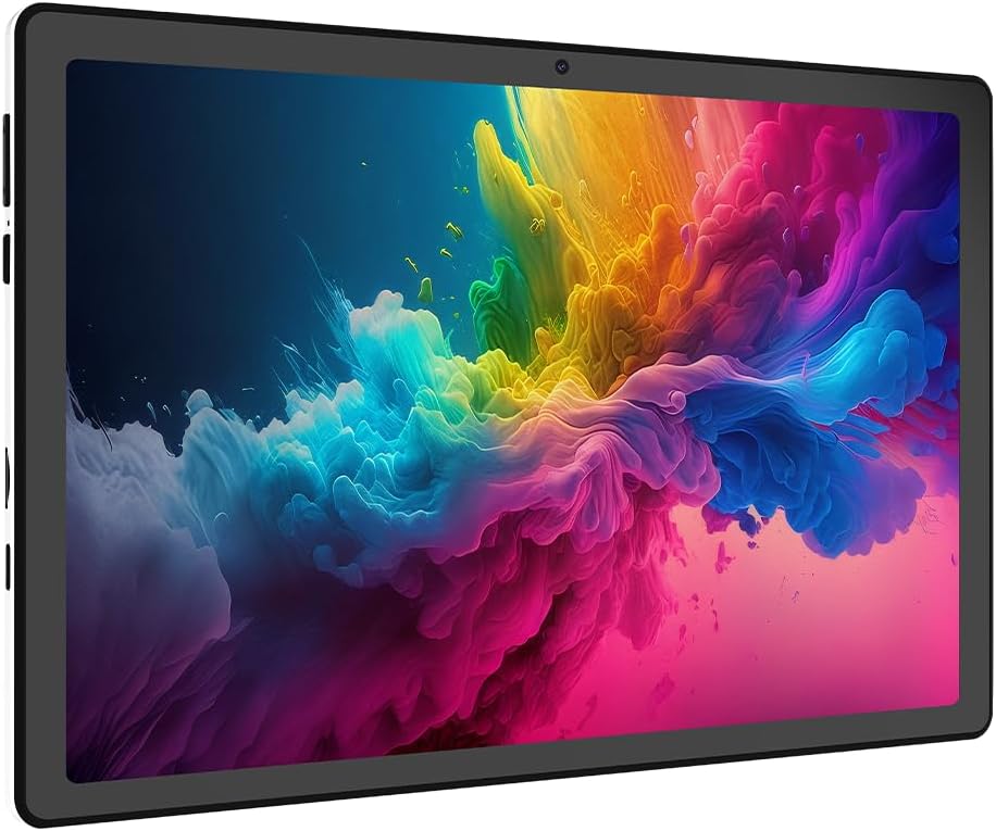 Tablet 10 Inch, Android 15 Tablets, 20GB RAM + 64GB ROM Octa-Core 5000mAh 1280 x 800 HD Touch Screen 5MP + 8MP HD Camera Bluetooth 5.3 Wifi 6 Tablet PC (White)