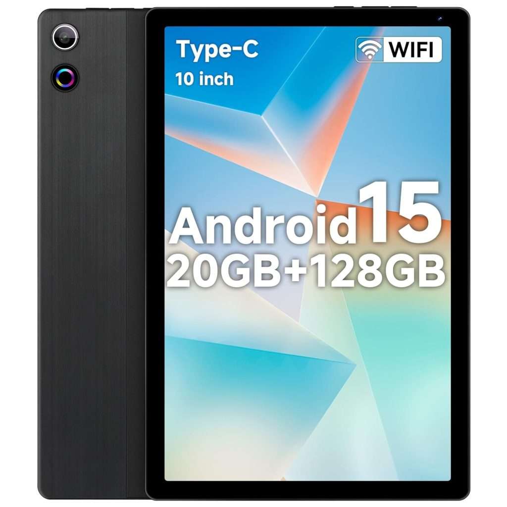 Tablet 10.4 inch, Android 15 Tablet, 20GB RAM+128GB ROM (Expand to 1TB ...