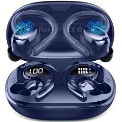 Wireless Earbuds Sport, 3D-Stereo Bluetooth 5.4 Headphones Deep Bass Ear Buds, 4 ENC Noise Cancelling Mic Earphones, 50+Hrs USB-C IP-X7 Waterproof Headset Android iOS for...