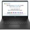 HP Stream 14s-dq0034na 14in Celeron 4GB 128GB Laptop - Black