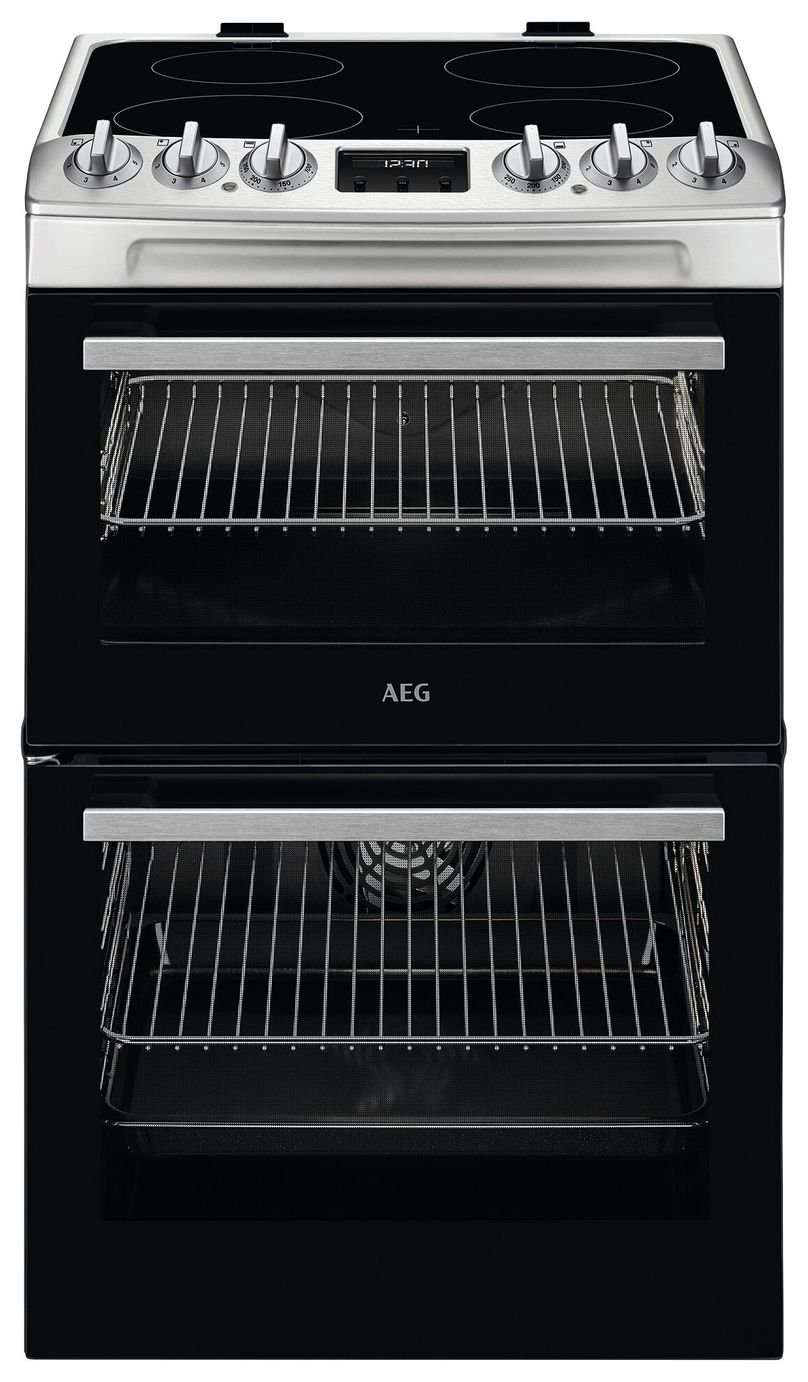 AEG CCX1530ACM 55cm Double Electric Cooker - S/Steel