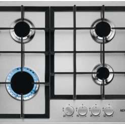 AEG HGE64200SM Gas Hob - Stainless Steel