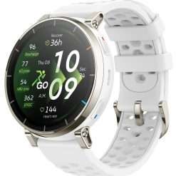 Amazfit Active 3 Premium GPS Smart Watch - Aero White