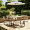 Argos Home Cusco 6 Seater Rattan Effect Patio Set - Natural