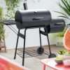 Argos Home Drum Charcoal BBQ with Smoker
