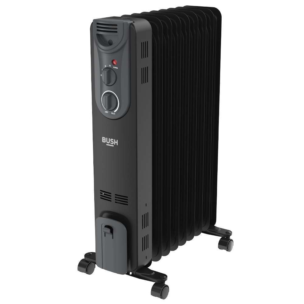 Bush 2kW Oil Filled Radiator - Grey