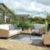 Habitat Ella 5 Seater Rattan Effect Garden Sofa Set- Natural