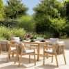 Habitat Hania 6 Seater Wooden Patio Set - Natural
