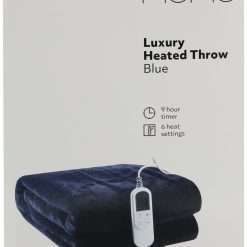 Home Blue Heated Throw