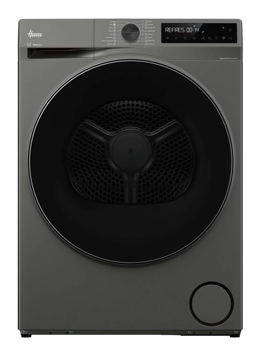 Hoover HBP 9N3BRX 80 9KG Heat Pump Tumble Dryer - Graphite