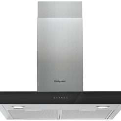 Hotpoint PHBS6.8FLTIX/1 Wall Mounted Cooker Hood - Black
