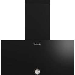 Hotpoint PHVP62FLMK Chimney Cooker Hood - Black