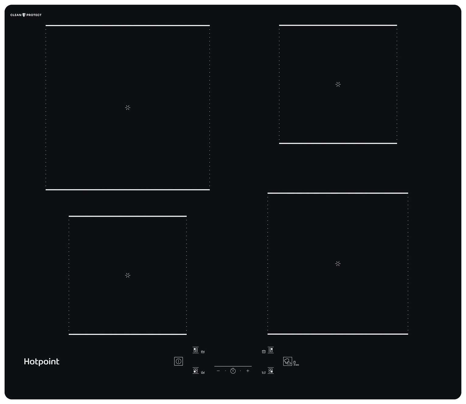 Hotpoint TQ1460SCPNE Electric Induction Hob - Black
