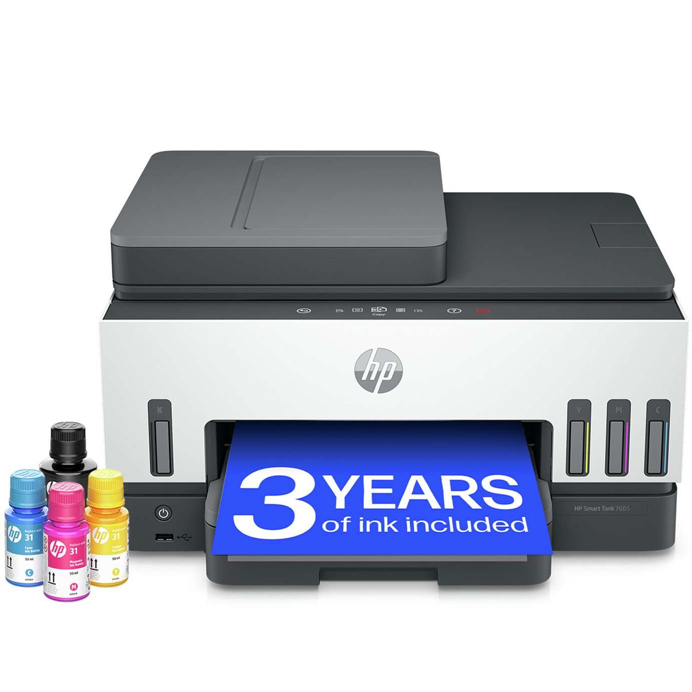 HP Smart Tank 7605 AIO Wireless Tank Printer & 3 Years Ink