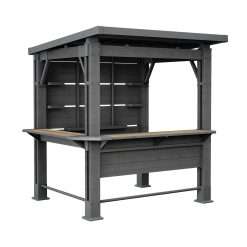 Keter 2.3m x 2m Garden Bar Gazebo - Grey