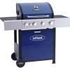 Outback Mercury 4 Burner Gas BBQ - Blue