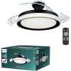 Philips Bliss Remote Control Metal LED Ceiling Fan - Black