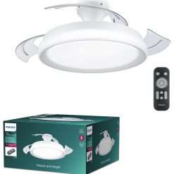 Philips Bliss Remote Control Metal LED Ceiling Fan - White