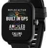 Reflex Active Series 44 Black Amoled GPS Calling Smart Watch