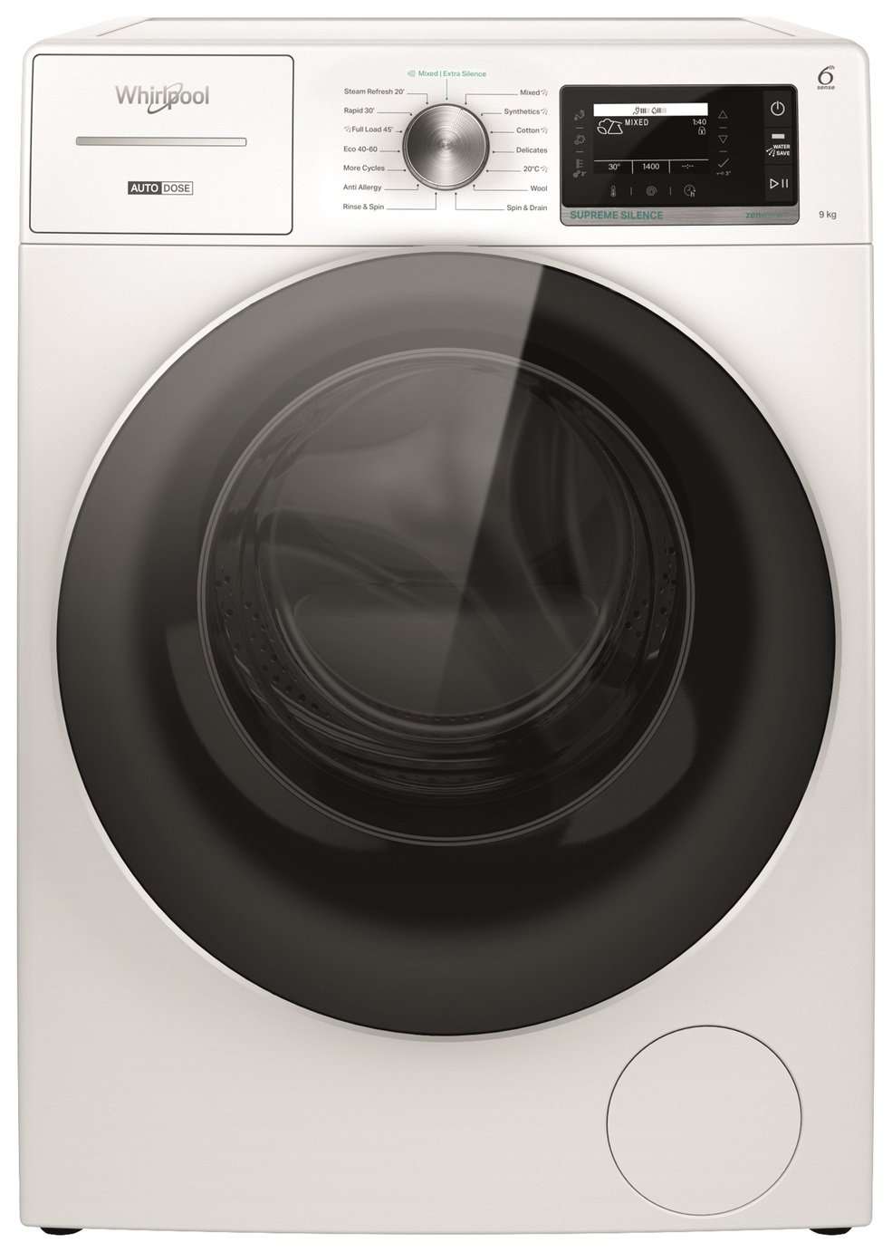 Whirlpool W8 99AD SILENCE UK 9kg Washing Machine - White